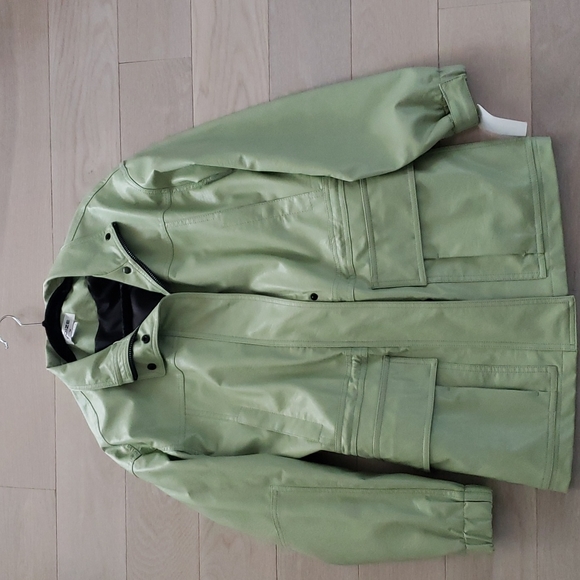 COPY - VEGAN LEATHER NOIZE JACKET GREEN - Picture 2 of 8